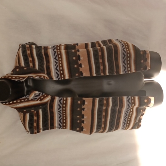 Reversible Vest, Ladies dancing, brown/tan/grey - Picture 1 of 8